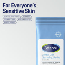 Gentle skin cleansing cloths for sensitive skin, fragrance-free, ultra soft