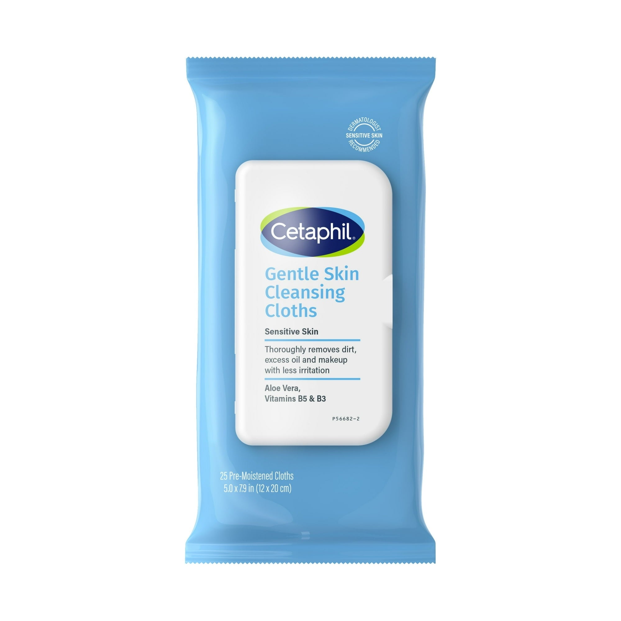 Cetaphil Gentle Skin Cleansing Cloths, 25 ct, Fragrance Free Face and Body Wipes