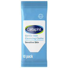 Cetaphil Gentle Skin cleansing cloths pouch, sensitive skin, 10 pack