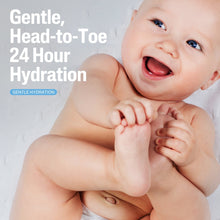 Cetaphil Baby Daily Lotion gentle head-to-toe hydration with smiling baby