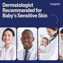 Cetaphil Baby sensitive-skin dermatologist recommended collage with caregivers and baby