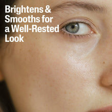 Eye with brightened, smooth skin look and gel texture near the under-eye