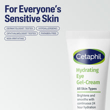 Cetaphil Hydrating Eye Gel-Cream tube with green base, for all skin types