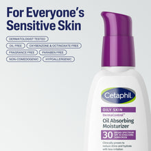 Cetaphil DermaControl oil absorbing moisturizer SPF 30 bottle with purple cap