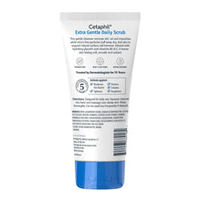 Cetaphil Extra Gentle Daily Scrub tube back label view