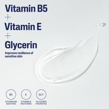 Cetaphil Extra Gentle Daily Scrub ingredient panel with Vitamin B5, E, and glycerin swatch