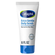 Cetaphil Extra Gentle Daily Scrub face exfoliating cleanser tube, 6 fl oz