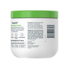 Cetaphil moisturizing cream jar back label with directions and product details