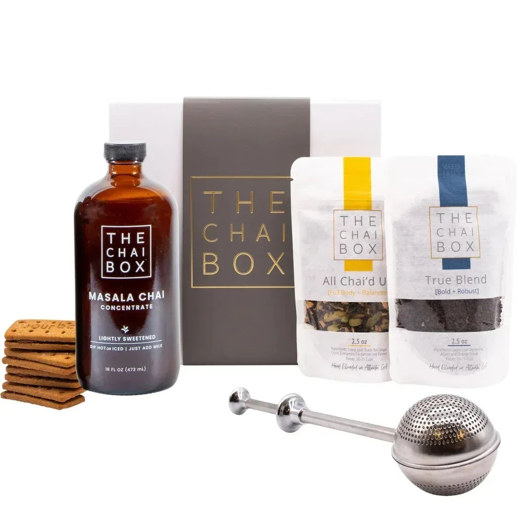 Chai + Biscuits + Stainless Steel Steeper Gift Set