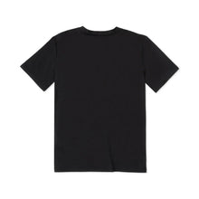 Boys black active top with crew neck, short sleeves