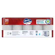 Charmin Ultra Strong bath tissue pack, back panel with product info, 30 rolls