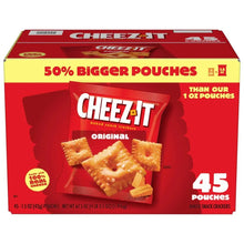 Cheez-It Original cheddar baked snack crackers 45-count box, front
