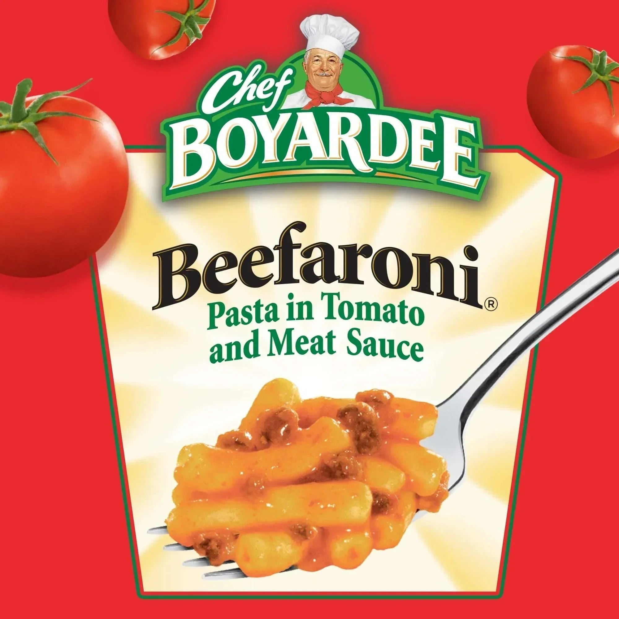 Chef Boyardee Beefaroni in Tomato and Meat Sauce, Ready-to-Eat Meal, 15 oz. Can (Pack of 4)