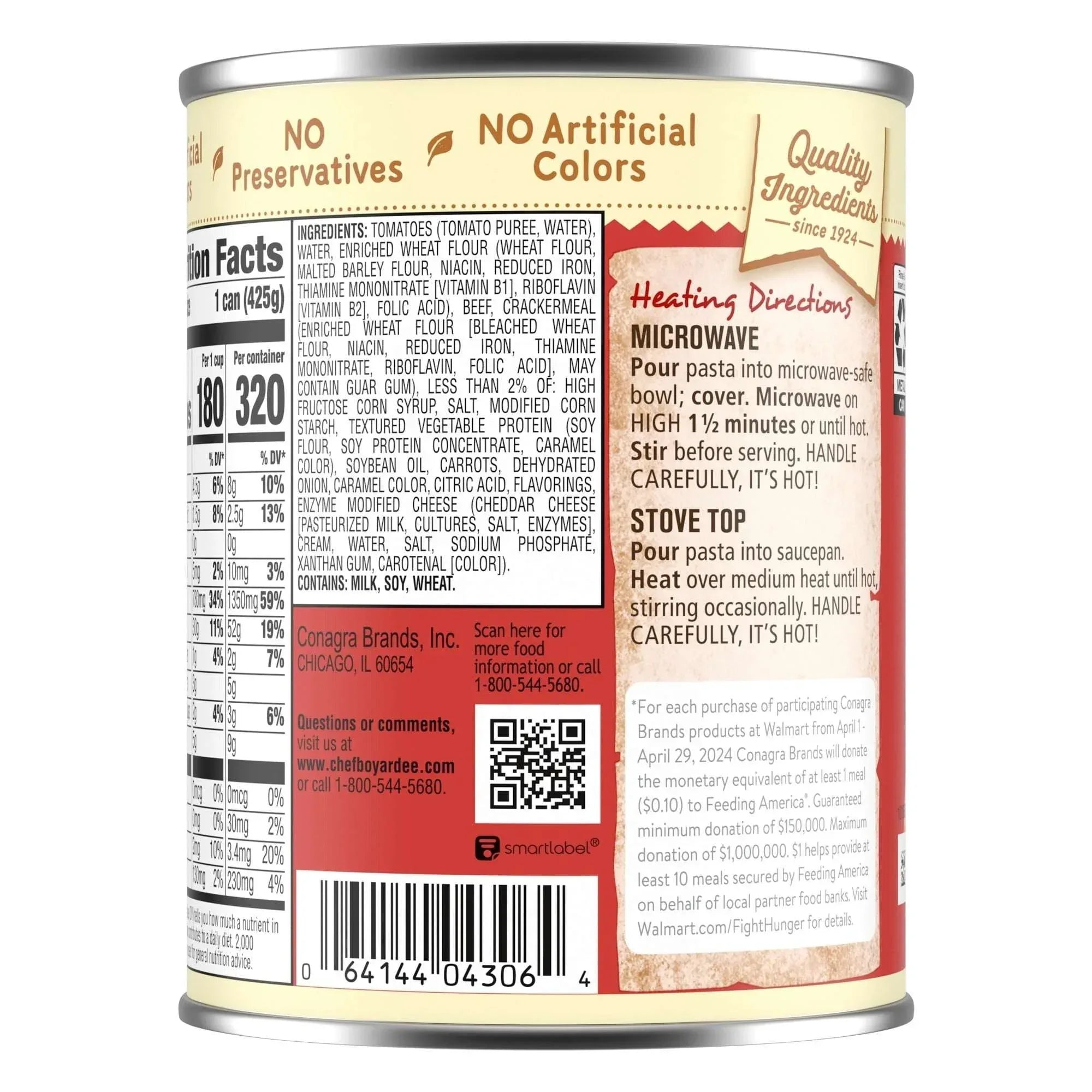 Chef Boyardee Mini Ravioli, Beef Ravioli in Pasta Sauce, Ready-to-Eat Meal, 15 oz. Can - USA MEGA SHOP