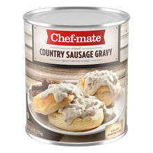 Chef-mate country sausage gravy can with biscuits and white gravy, 105 oz.