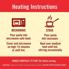 Heating instructions for beef ravioli: microwave and stove directions
