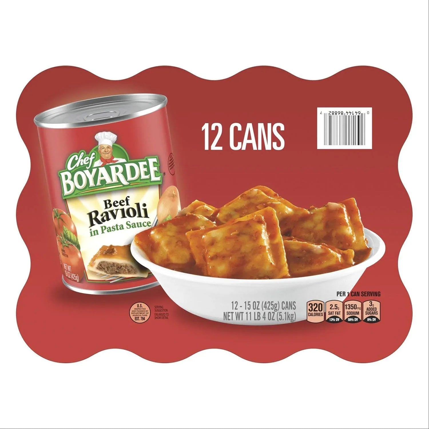 Chef Boyardee Beef Ravioli 15 oz., 12 pk. - USA MEGA SHOP