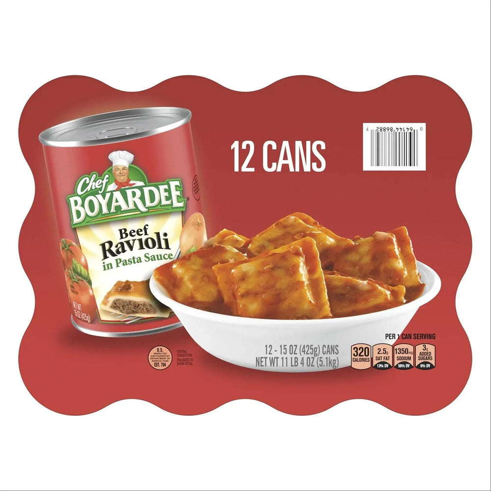 Chef Boyardee Beef Ravioli 15 oz., 12 pk. - USA MEGA SHOP