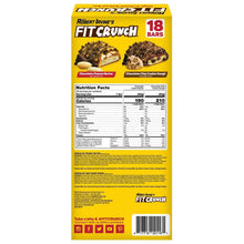 FITCRUNCH variety pack box back with nutrition facts panel