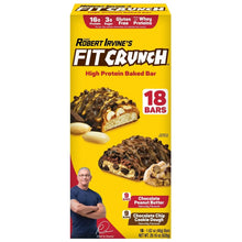 FITCRUNCH high protein baked bar variety pack box, 18 bars