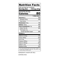 Chef's Banquet Instant Non-Fat Dry Milk (300 Total Servings) - USA MEGA SHOP