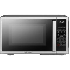Chefman 0.9 Cu ft Countertop Microwave Oven, 900 Watts - Stainless Steel - USA MEGA SHOP