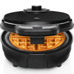 Chefman Anti-Overflow Belgian Waffle Maker w/ Shade Selector, Non-Stick Plates - Black, New - USA MEGA SHOP