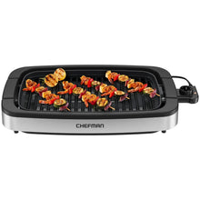 Chefman 6-serving electric indoor grill with open griddle and temperature dial