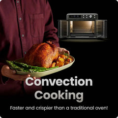 Chefman 10-in-1 Stainless Steel French Door Toaster Oven Air Fryer