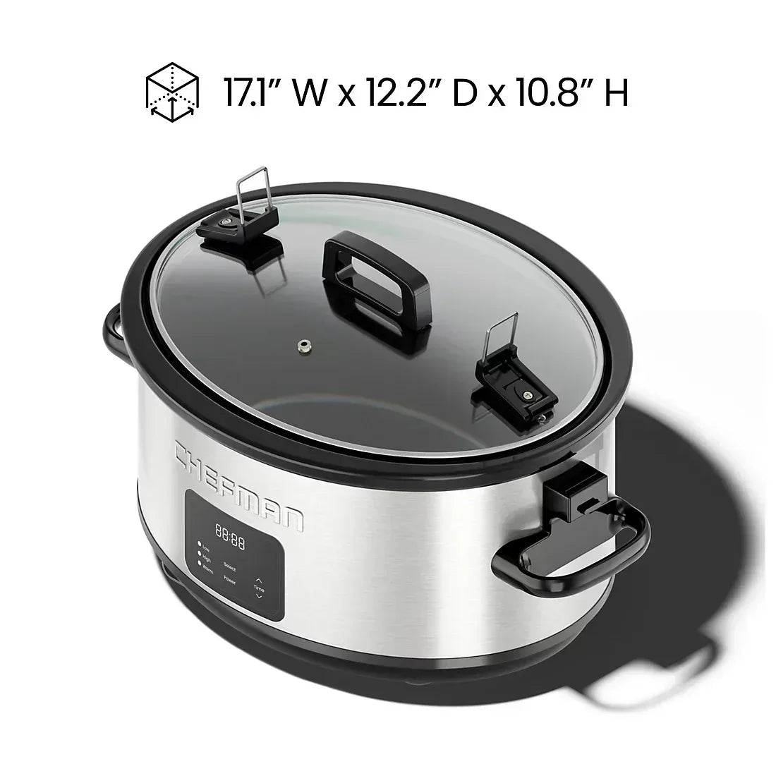 Chefman 7-Qt. Programmable Slow Cooker with Locking Lid
