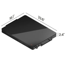 Electric warming tray with compact size 16.1 x 23.6 x 2.4 in
