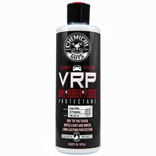 Chemical Guys VRP protectant bottle, black cap, for vinyl rubber plastic surfaces