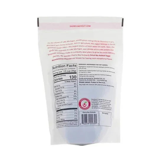 Cherry Bay Orchards No-Added-Sugar Dried Montmorency Cherries 8 oz Bag 2-pack