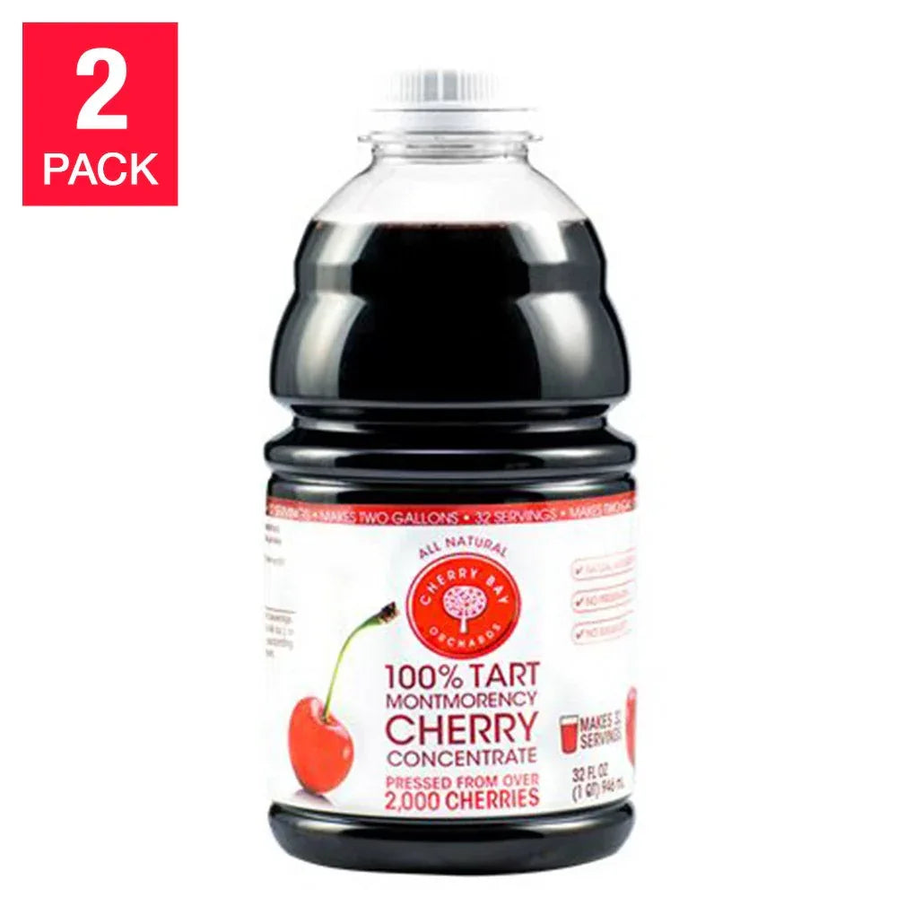 Cherry Bay Orchards Tart Cherry Concentrate 32 fl. oz., 2-pack - USA MEGA SHOP