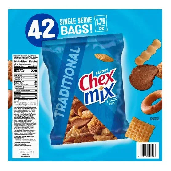 Chex Mix, Traditional, 1.75 oz, 42-count - USA MEGA SHOP