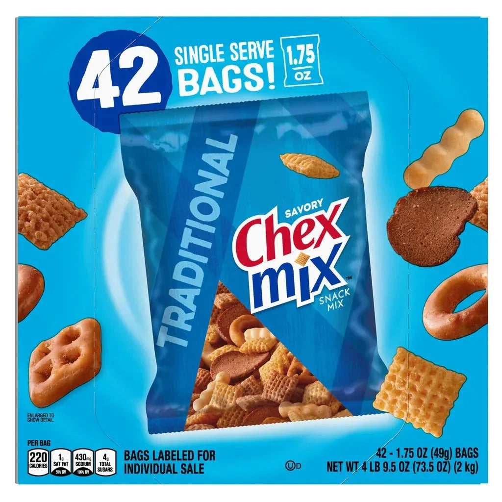 Chex Mix, Traditional, 1.75 oz, 42-count - USA MEGA SHOP