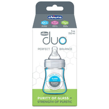 Chicco Duo 5 oz baby bottle retail package with product front view