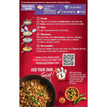 Chicken fried rice box back panel with cooking steps and add-your-own twist