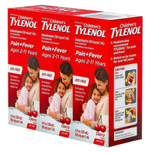 Children's Tylenol Pain + Fever dye-free cherry flavor medicine box front