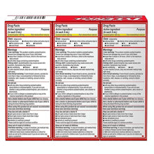 Children's Tylenol Pain + Fever dye-free medicine box back, Drug Facts