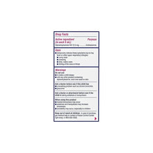 Benadryl drug facts panel: active ingredient, uses, warnings for allergy relief