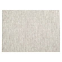 Chilewich woven willow rug, light gray woven surface with subtle speckle