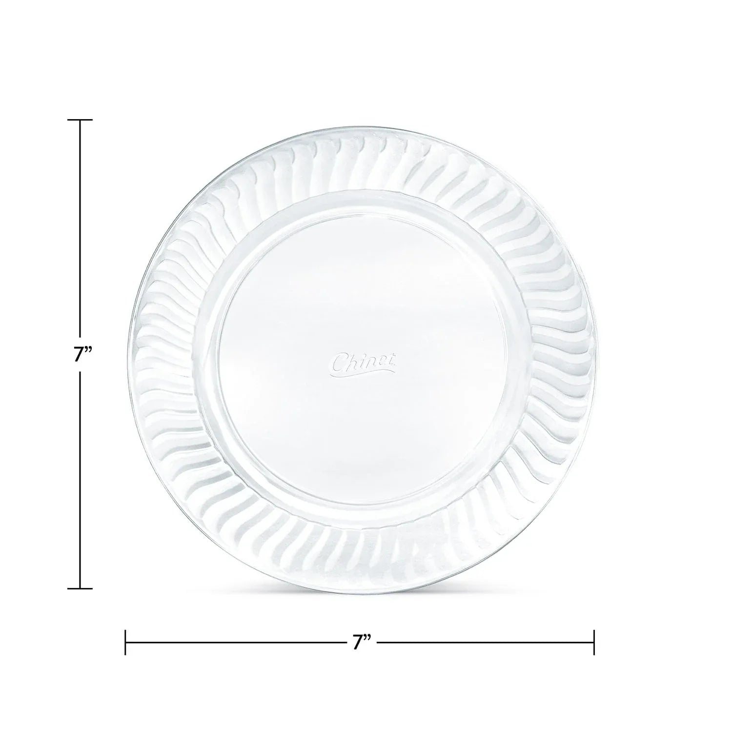 Chinet Crystal Clear Plastic Dessert Plate, 7" 150 ct.