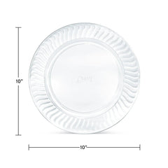 Chinet Crystal Clear Plastic Dinner Plate, 10" 100 ct.
