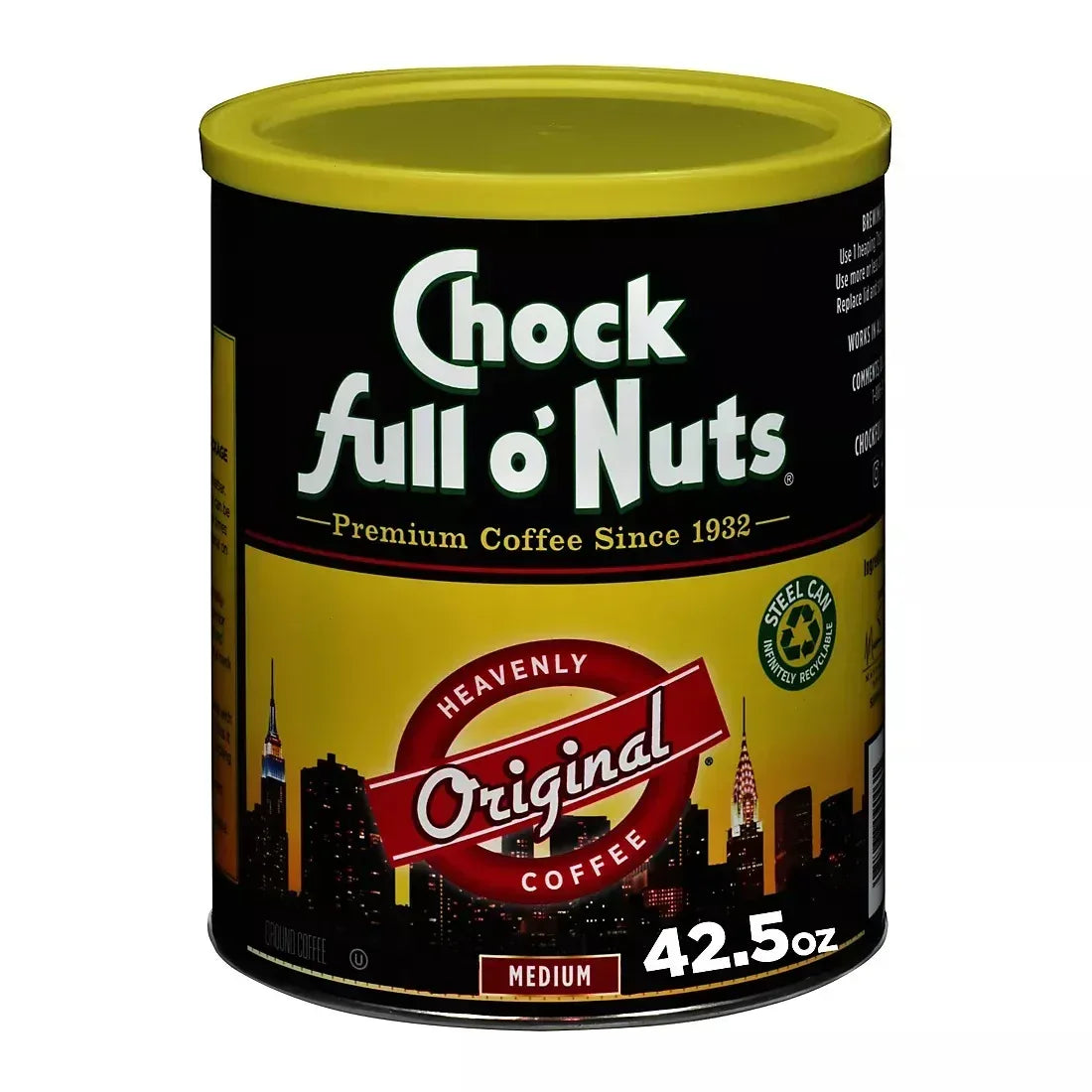 Chock Full O'Nuts Original Medium Roast Ground Coffee, 42.5 oz.