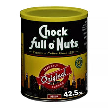 Chock Full O'Nuts medium roast coffee can, Original front label, 42.5 oz.