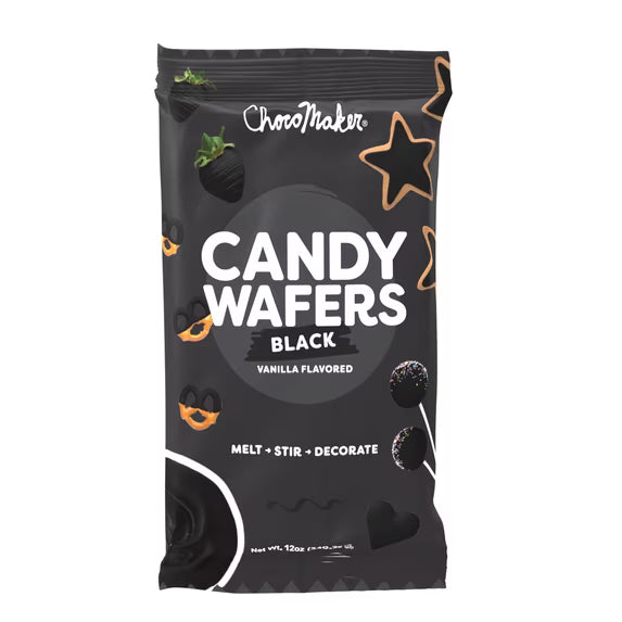 ChocoMaker Black Vanilla Flavored Candy Wafers, 12oz
