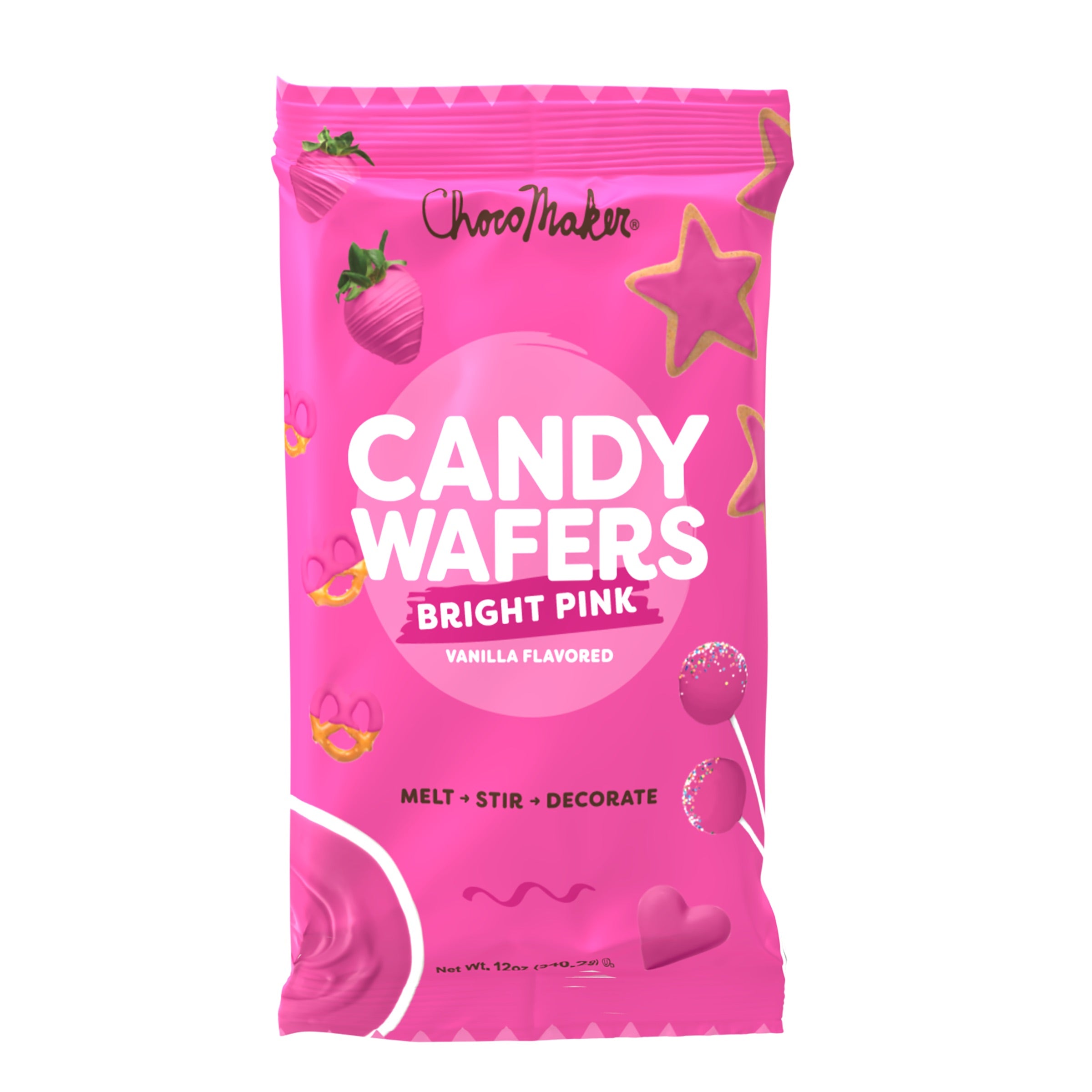 ChocoMaker Black Vanilla Flavored Candy Wafers, 12oz