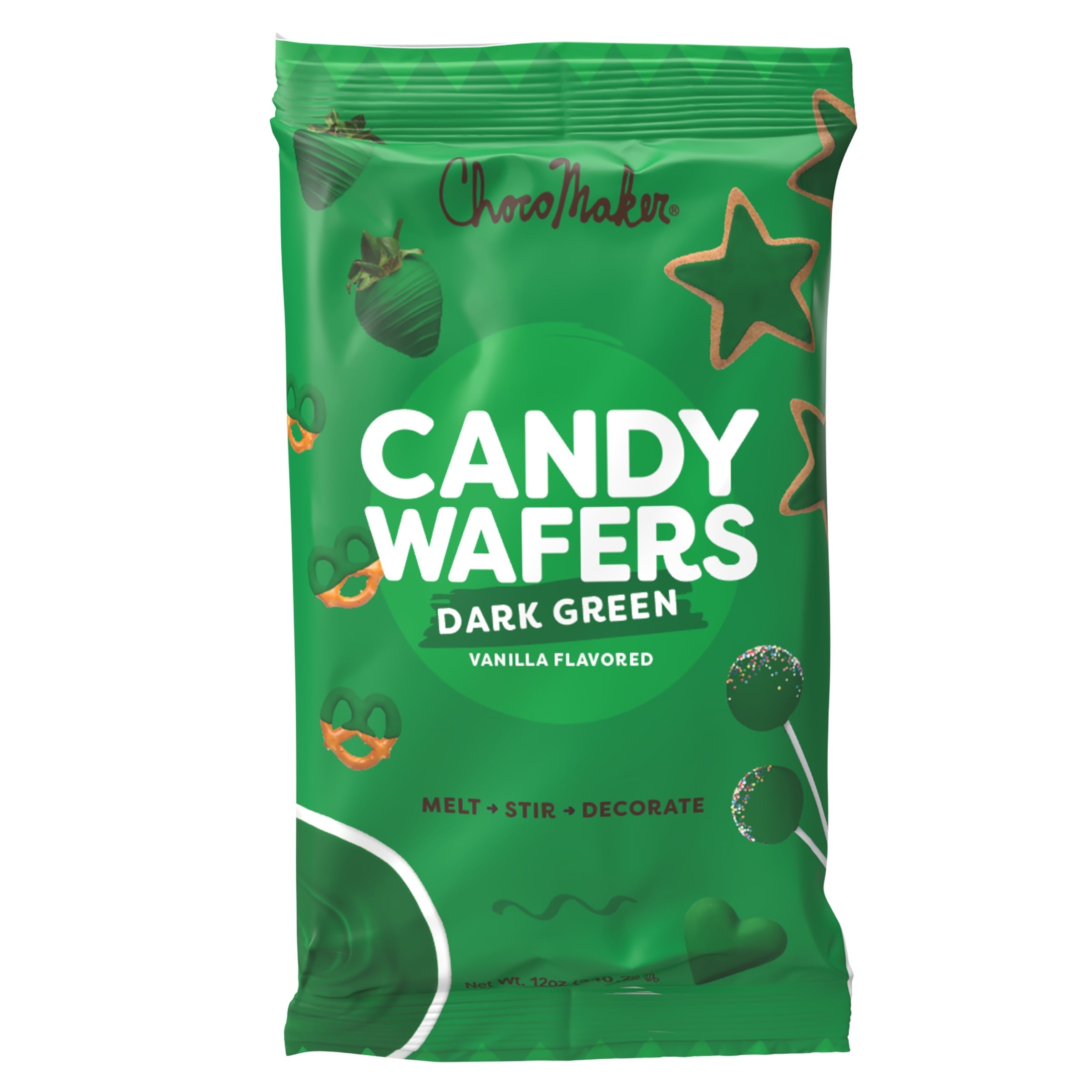 ChocoMaker Black Vanilla Flavored Candy Wafers, 12oz