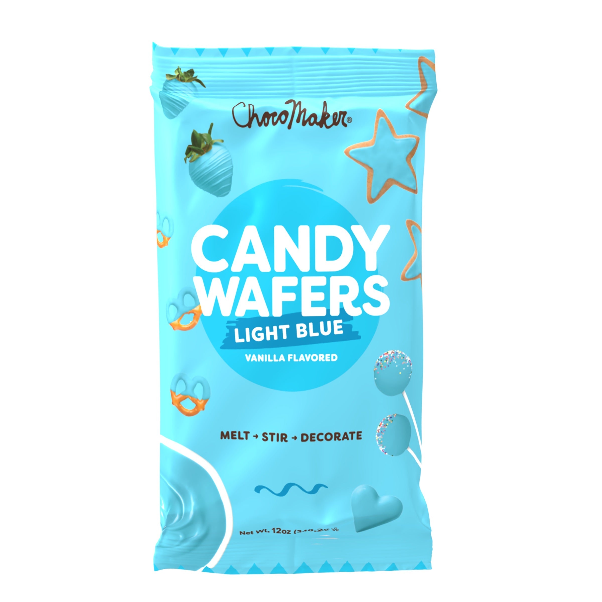 ChocoMaker Black Vanilla Flavored Candy Wafers, 12oz